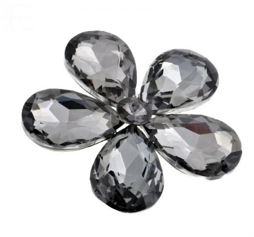 Silver Tone Flower Magnetic Brooch - QB's Magnetic Creations