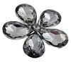 Silver Tone Flower Magnetic Brooch - QB's Magnetic Creations
