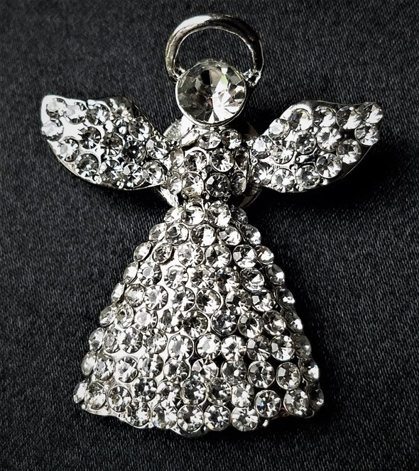 Angel Rhinestone Magnetic Brooch - QB's Magnetic Creations