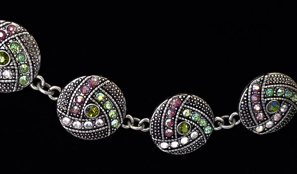 Silver Green & Pink Magnetic Jewelry String - QB's Magnetic Creations