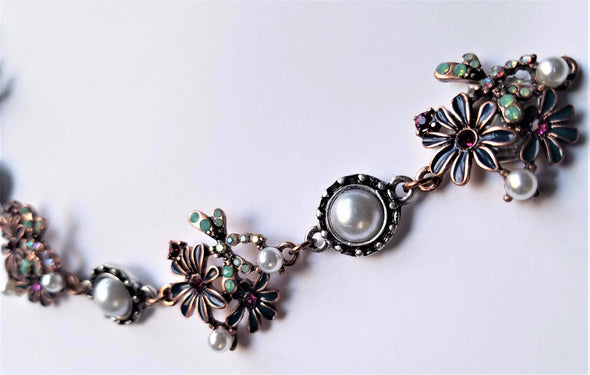 Flower & Pearl Magnetic Jewelry String - QB's Magnetic Creations