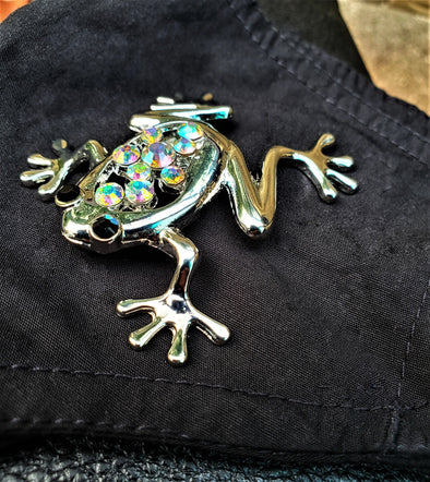 Frog Rhinestone Magnetic Brooch - QB's Magnetic Creations