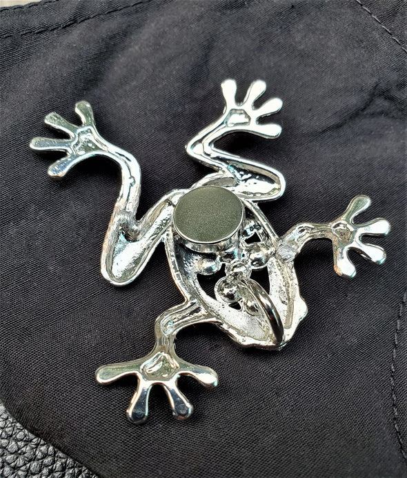 Frog Rhinestone Magnetic Brooch - QB's Magnetic Creations