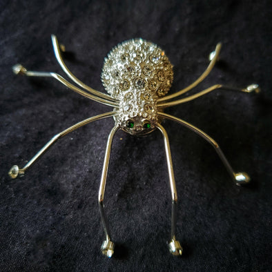 Crystal Spider Magnetic Brooch - QB's Magnetic Creations