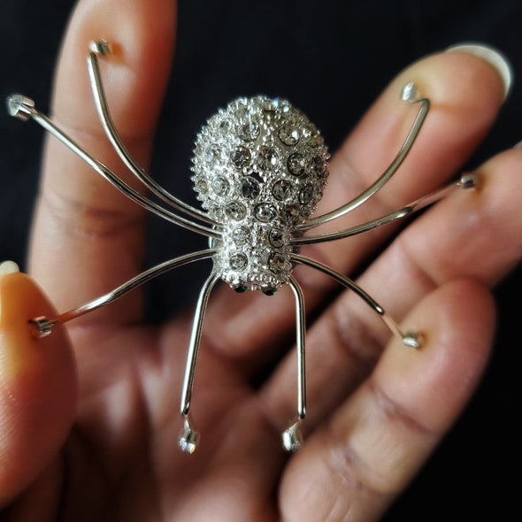 Crystal Spider Magnetic Brooch - QB's Magnetic Creations