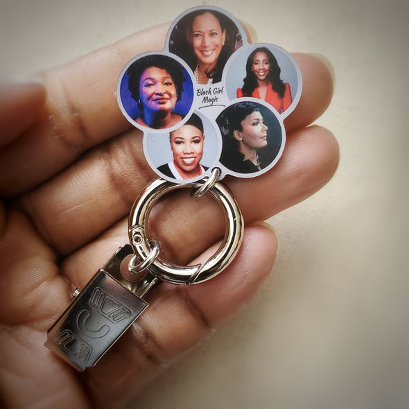 Black Girl Magic Badge/Eyeglass Holder - QB's Magnetic Creations