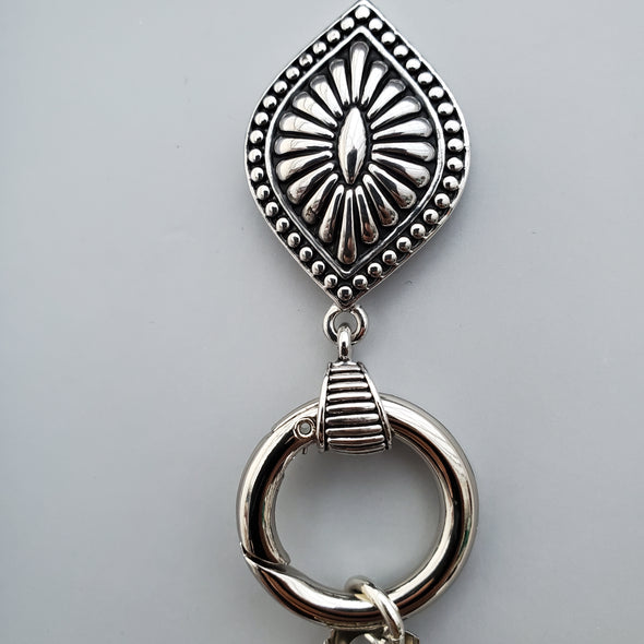 Teardrop Silver Magnetic Jewelry Badge / Eyeglass Holder - QB's Magnetic Creations