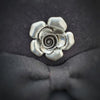 Silver Flower Magnetic Brooch - QB's Magnetic Creations