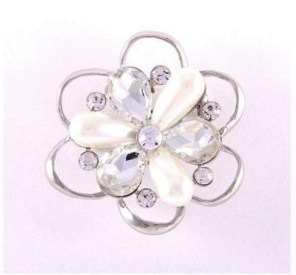 Flower Pearl Magnetic Brooch - QB's Magnetic Creations