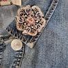 Crystal Flower Magnetic Brooch - QB's Magnetic Creations