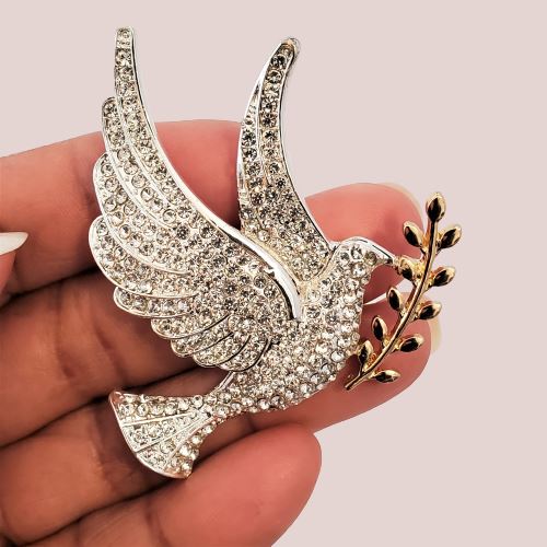 Dove Magnetic Brooch - QB's Magnetic Creations