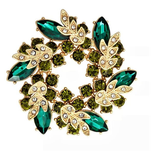 Green Cluster Magnetic Brooch - QB's Magnetic Creations