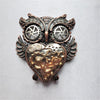 Owl Tri-Tone Magnetic Fashion Brooch - QB's Magnetic Creations