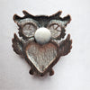 Owl Tri-Tone Magnetic Fashion Brooch - QB's Magnetic Creations