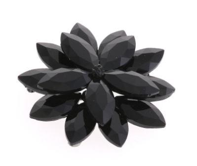 Black Crystal Magnetic Brooch - QB's Magnetic Creations