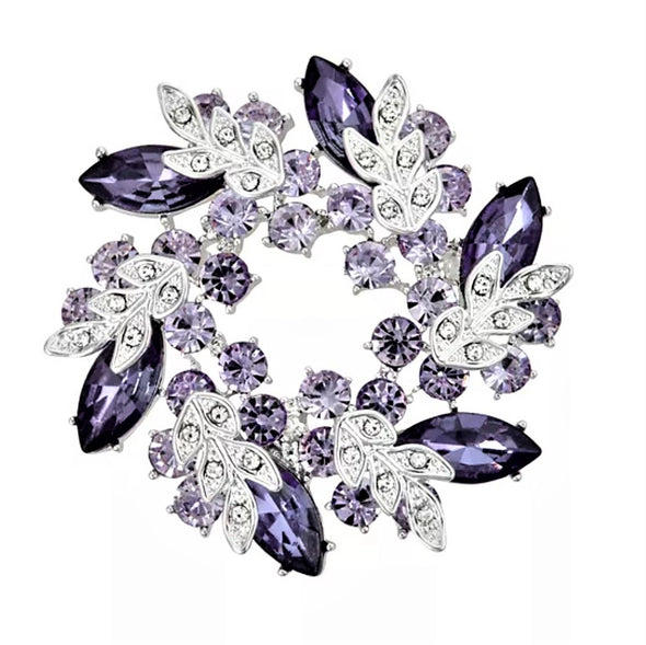 Purple Cluster Magnetic Brooch - QB's Magnetic Creations