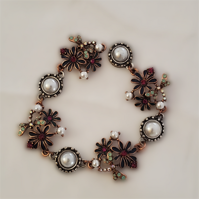 Flower & Pearl Magnetic Jewelry String - QB's Magnetic Creations