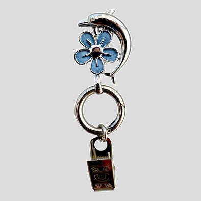 Blue Dolphin Magnetic Badge / Eyeglass Holder - QB's Magnetic Creations