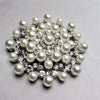 Rhinestone Pearl Magnetic Brooch - QB's Magnetic Creations