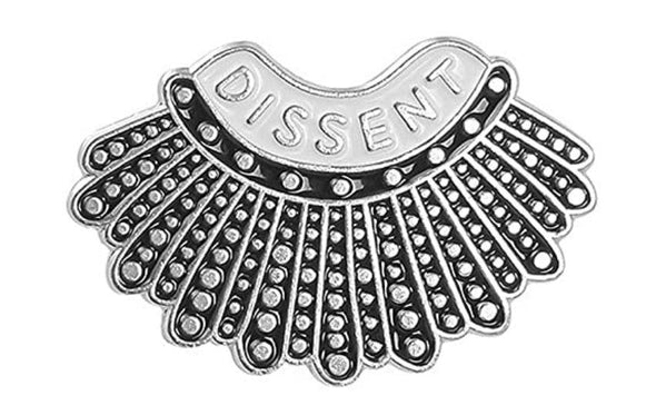 Silver Dissent Magnetic Brooch - QB's Magnetic Creations