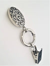Silver Oval Magnetic Badge / Eyeglass Holder - QB's Magnetic Creations