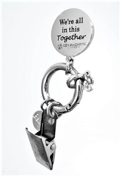 We're all in this Together Magnetic Badge / Eyeglass Holder - QB's Magnetic Creations